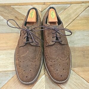 Johnston & Murphy Hewitt Wingtip Waxy Suede Men's Shoe's